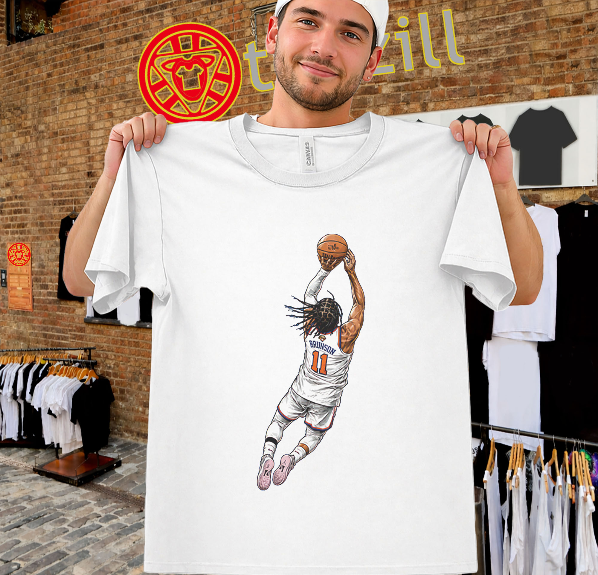 Jalen Brunson Dunk Shirt - New York Knicks Basketball Tee