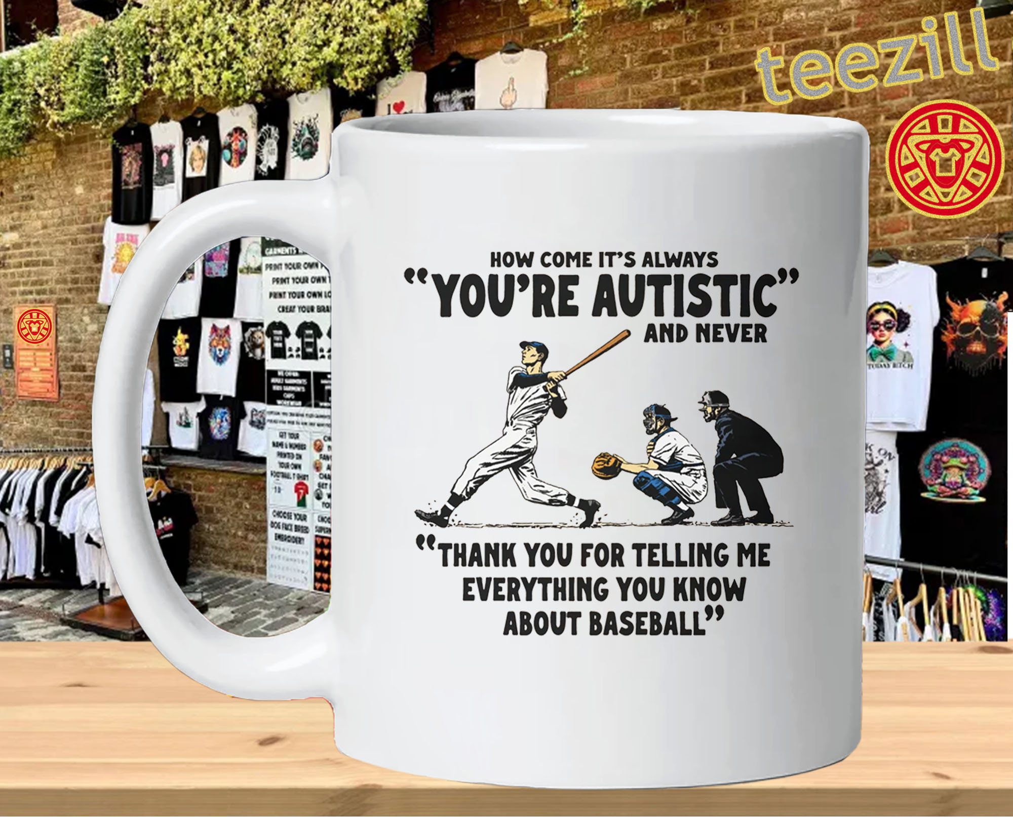 Kenny Lofton Shirt – Baseball Infodump Humor Graphic mug