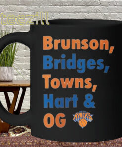 Knicks Finals Five Shirt - Brunson Bridges Towns Hart OG Mug