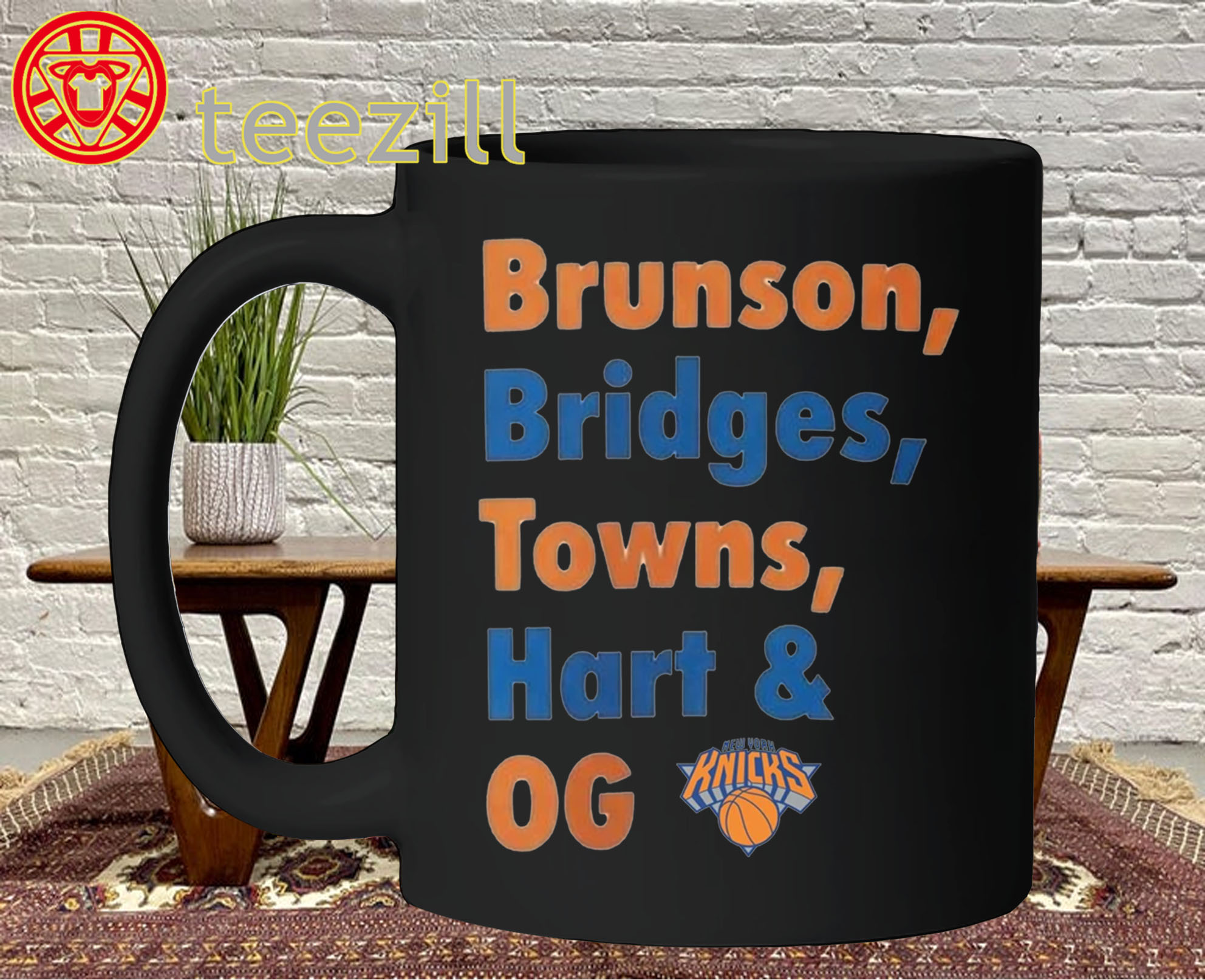 Knicks Finals Five Shirt - Brunson Bridges Towns Hart OG Mug