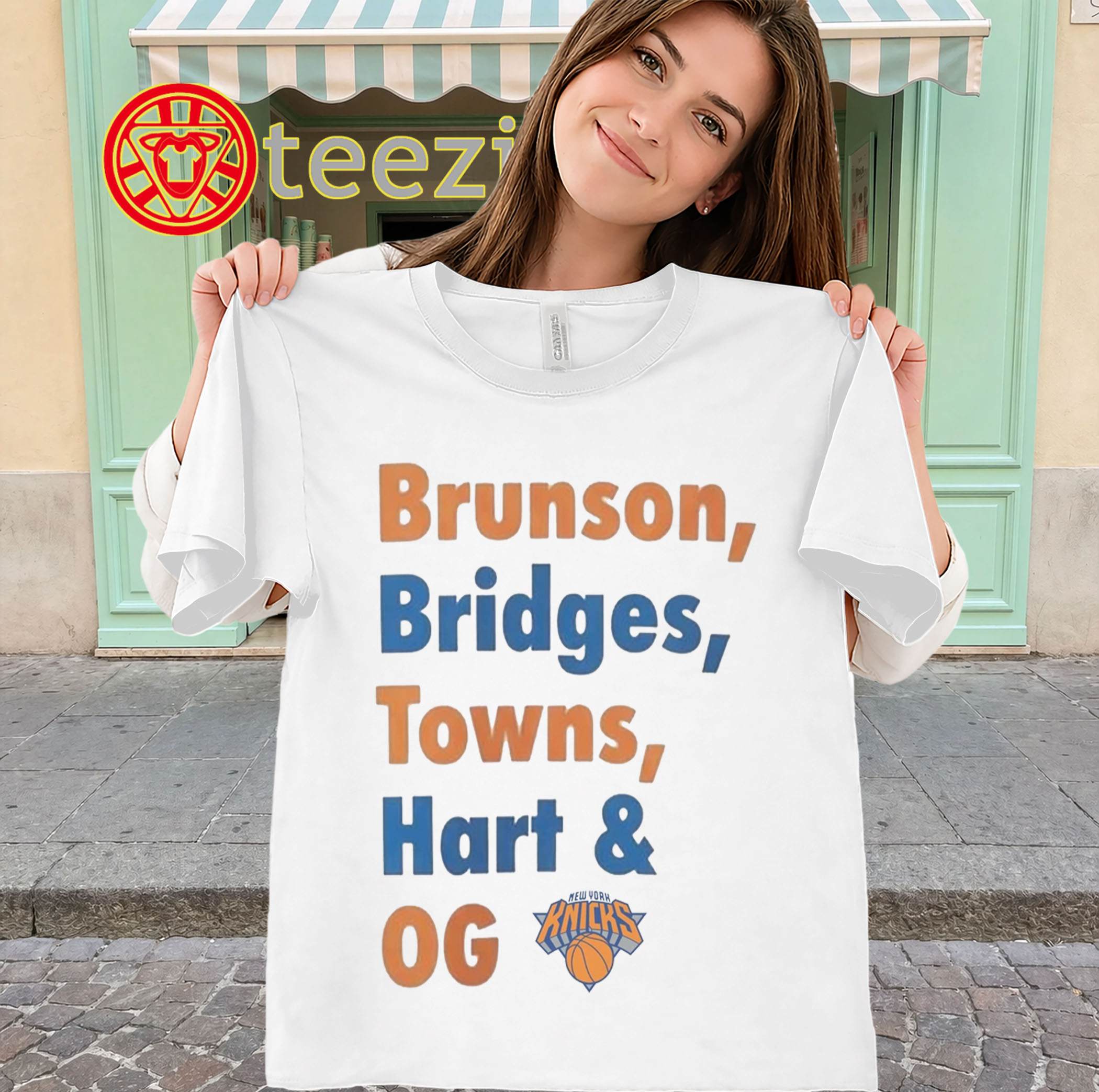 Knicks Finals Five Shirt - Brunson Bridges Towns Hart OG Tee