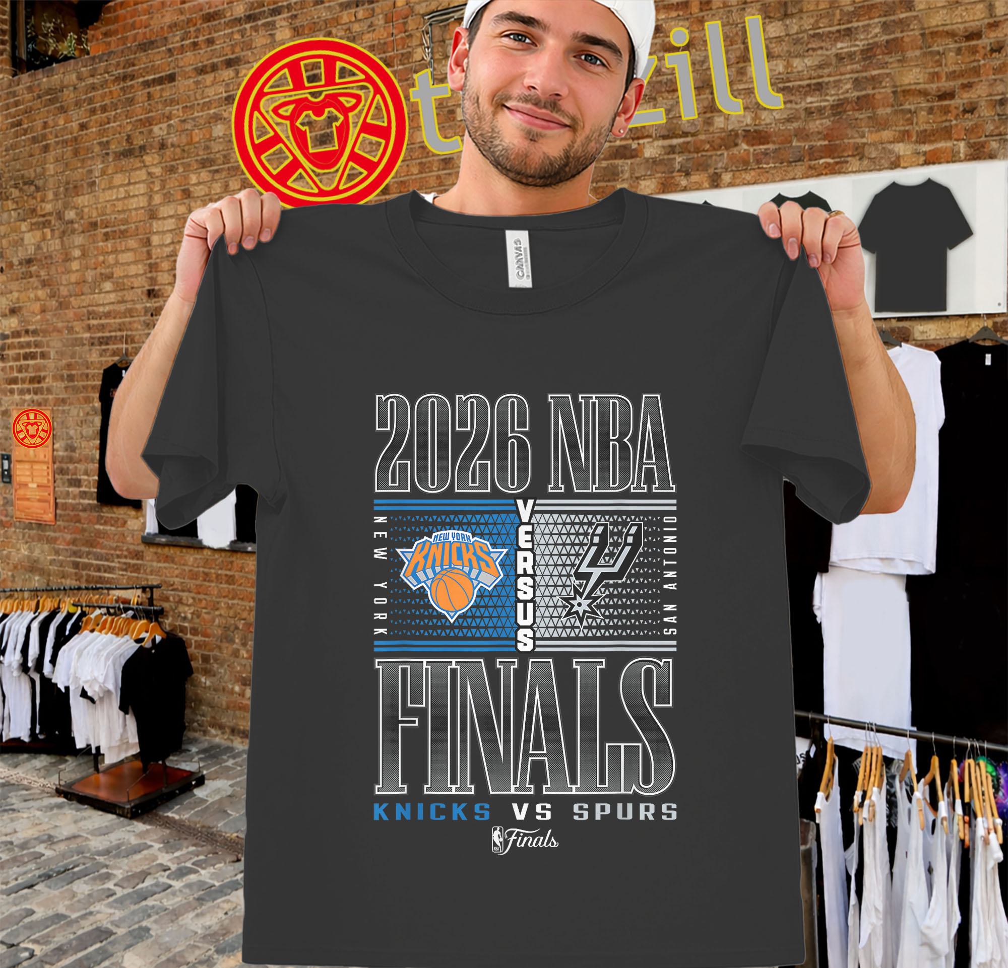 Knicks vs Spurs Shirt – 2026 Finals Basketball Matchup