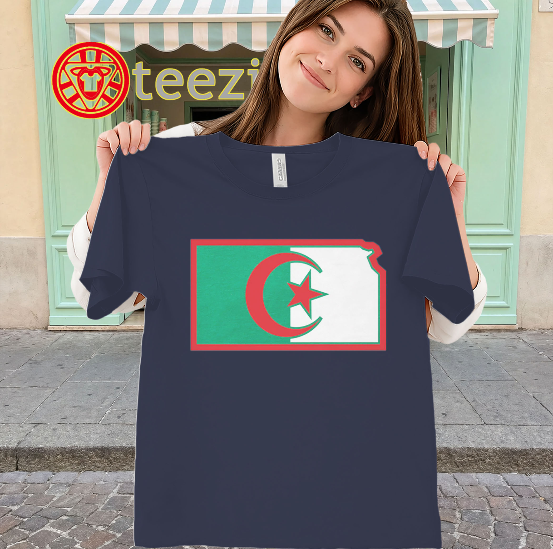 Lawrence Of Algeria Shirt – Kansas Algeria Flag Tee classic
