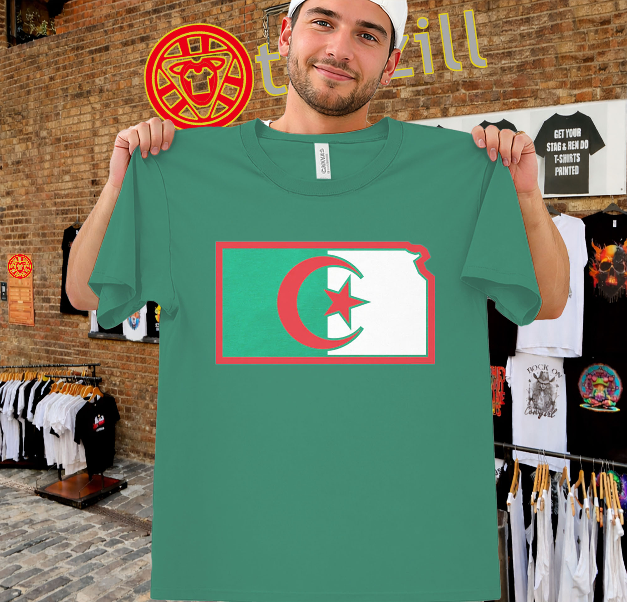 Lawrence Of Algeria Shirt – Kansas Algeria Flag Tee