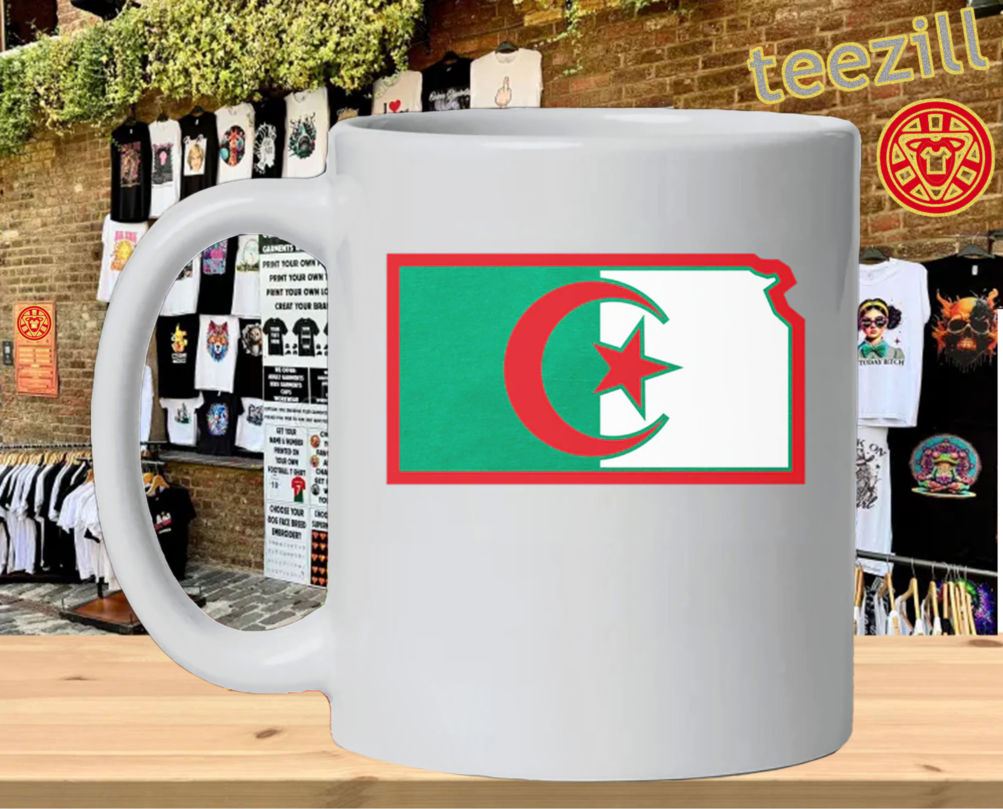 Lawrence Of Algeria Shirt – Kansas Algeria Flag mug
