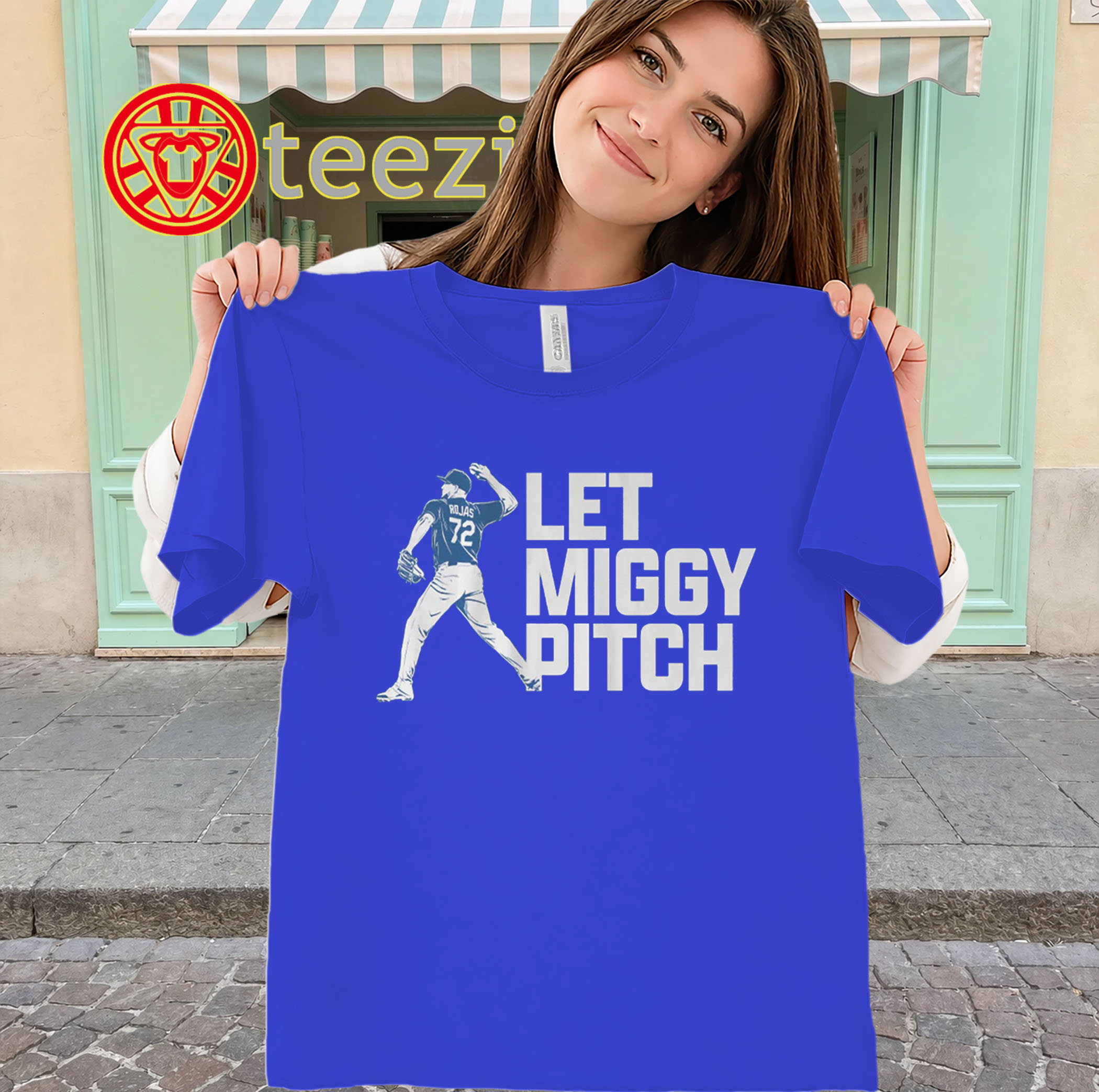 Let Miggy Pitch Shirt - Miguel Rojas Dodgers