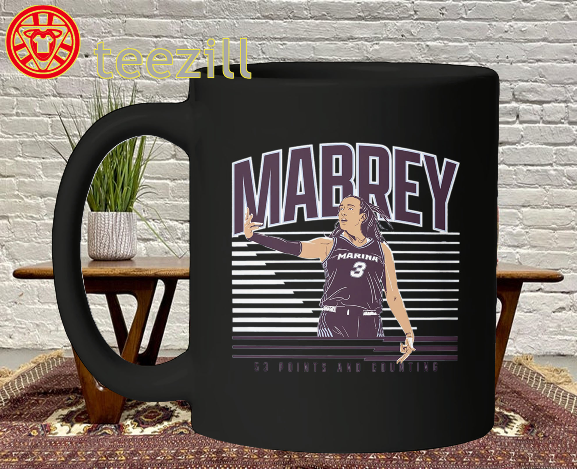 Marina Mabrey 53 Point Game Shirt - WNBA Basketball Fan Mug