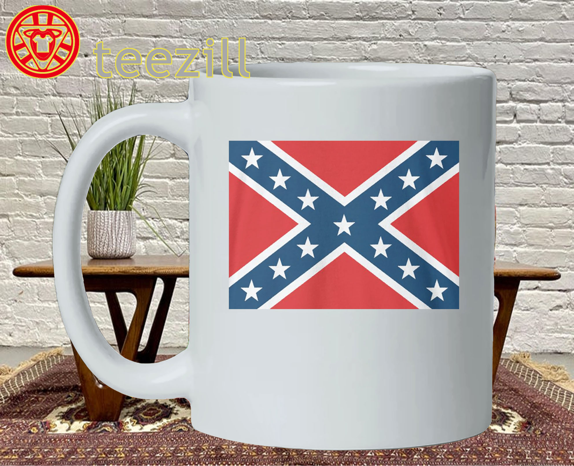 Mark Lee Confederate Flag Shirt - Flag Design Mug