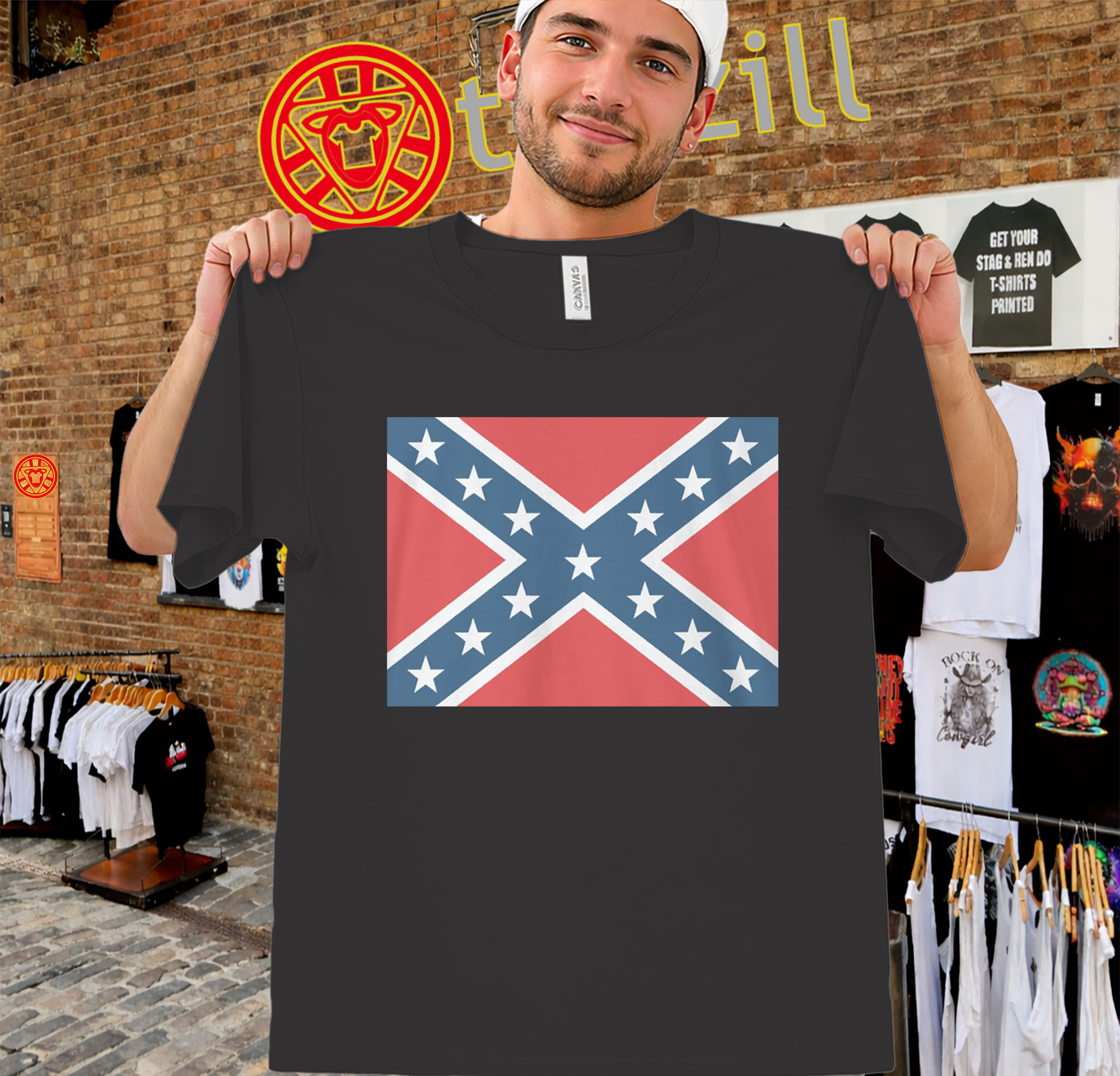 Mark Lee Confederate Flag Shirt - Flag Design