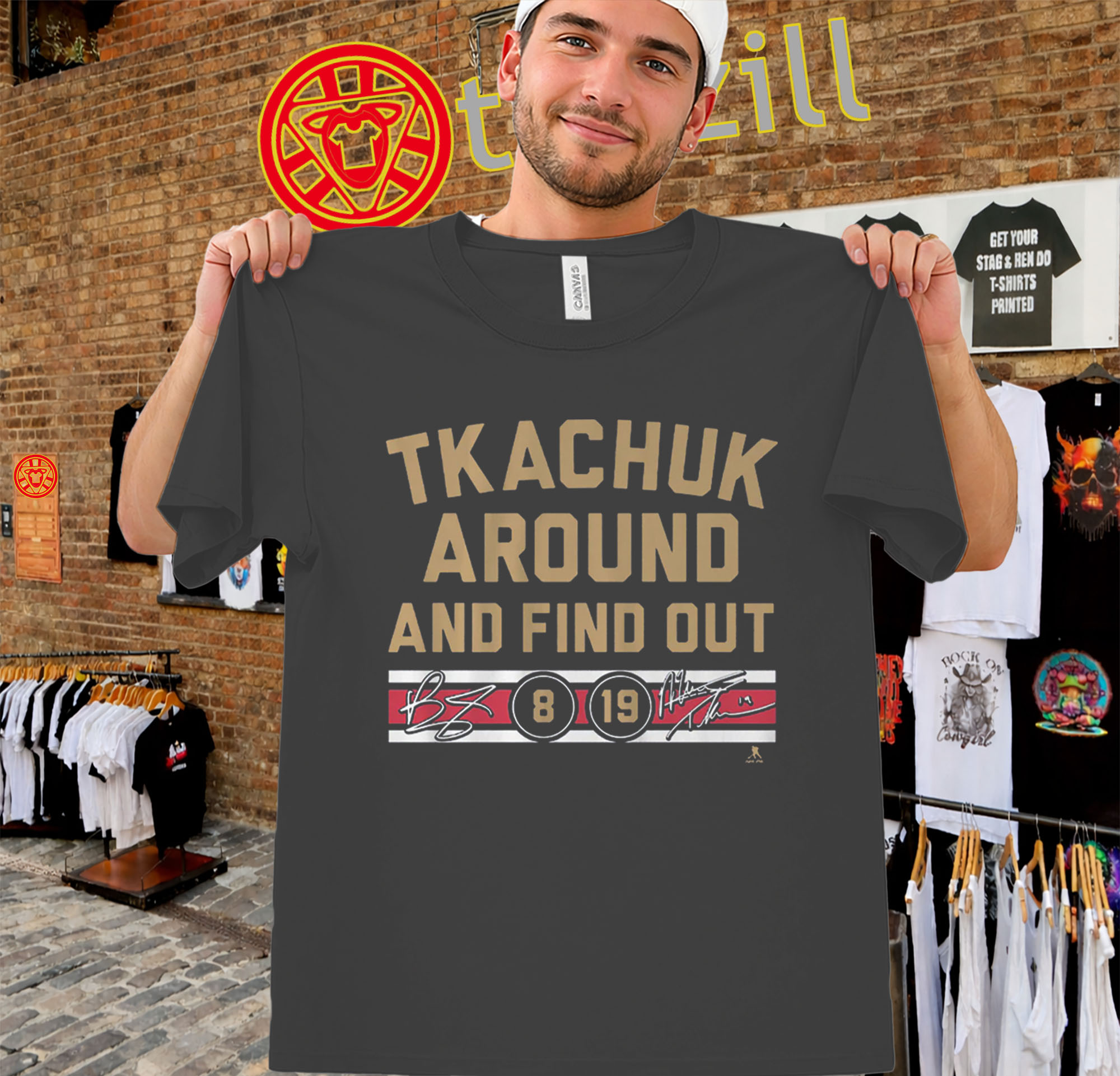 Matthew & Brady Tkachuk Around And Find Out unisex
