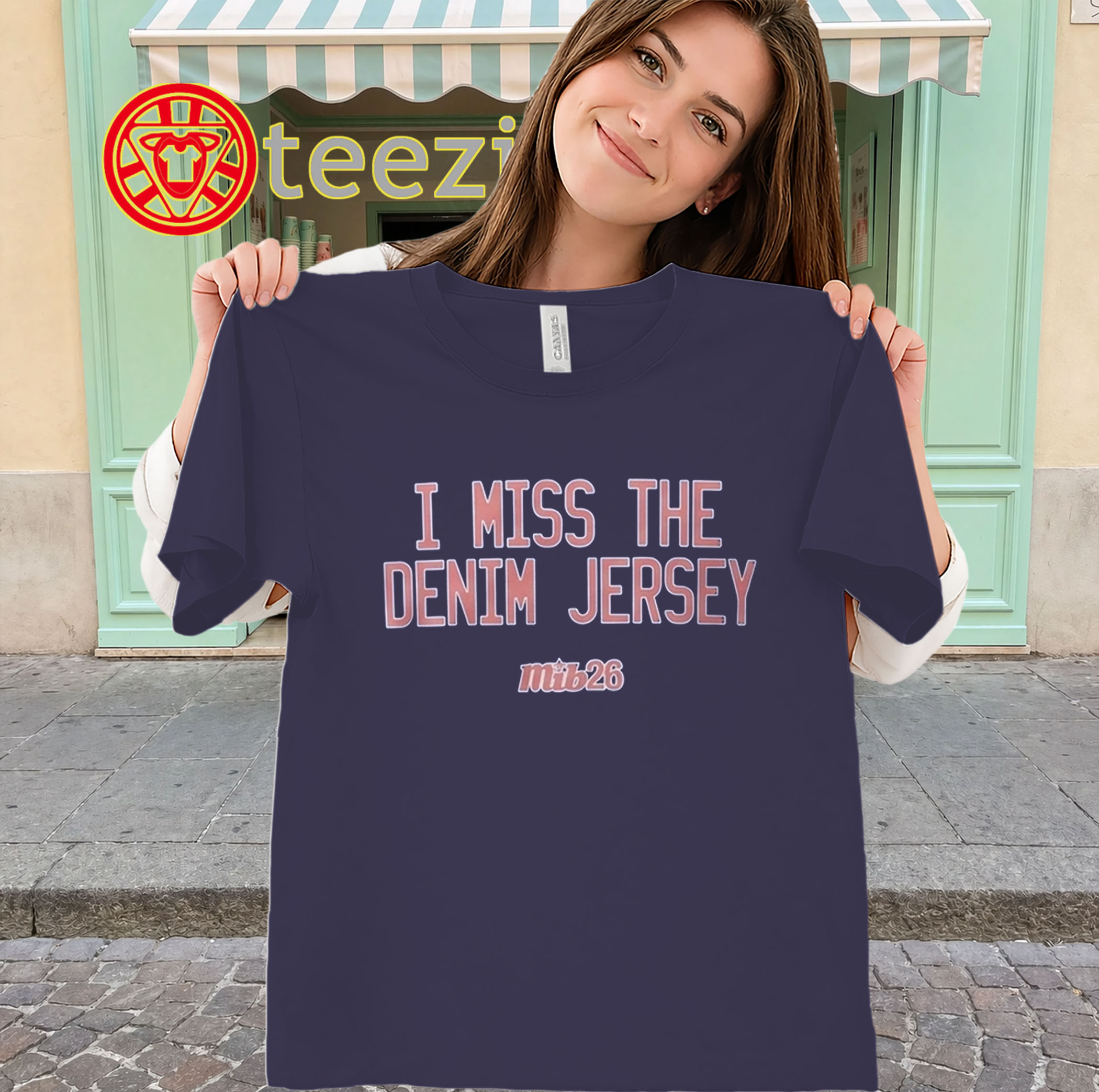 MiB26 I Miss the Denim Jersey Shirt - Baseball Fan Tee classic
