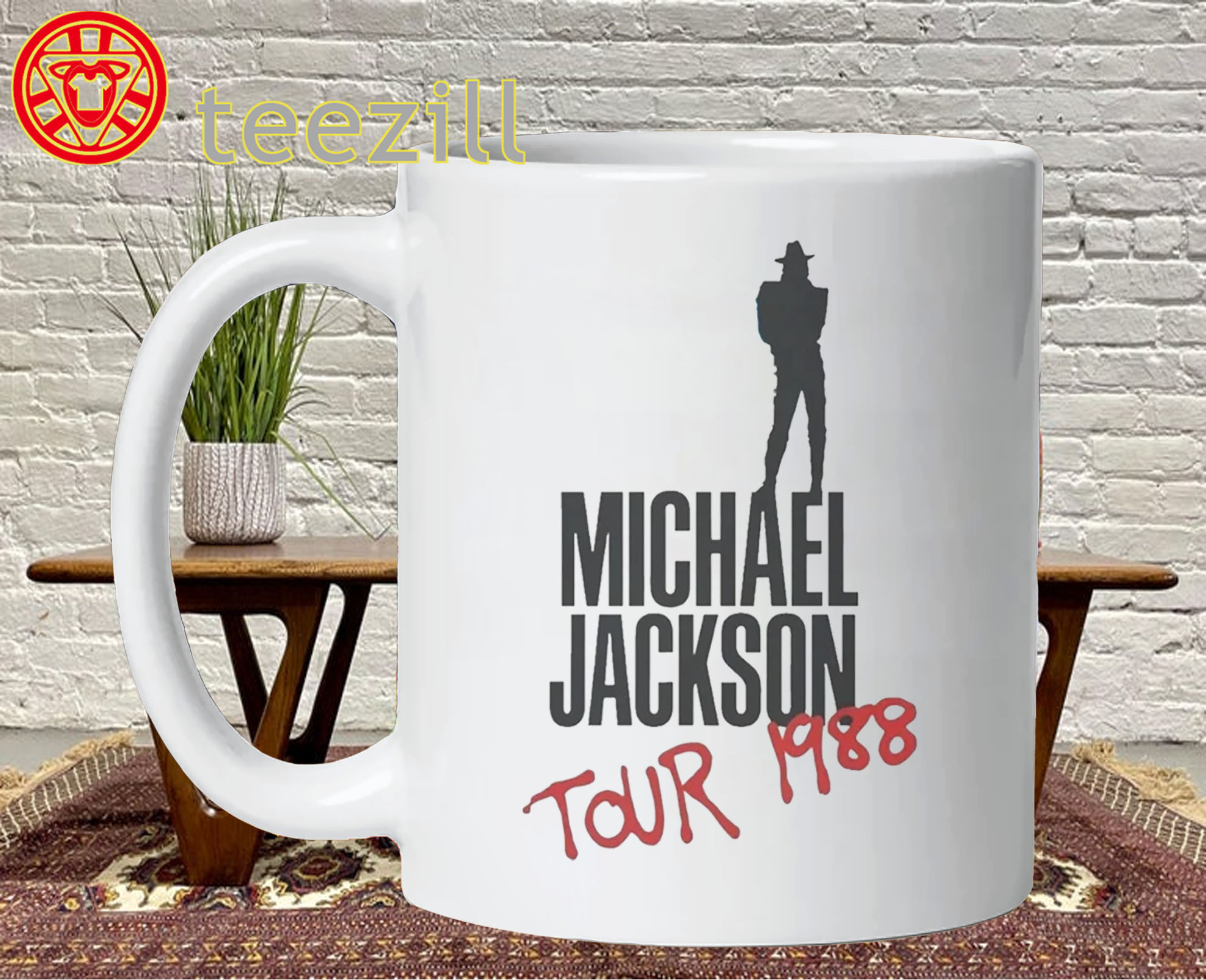 Michael Jackson Bad Tour 1988 Shirt - Shareef O'Neal Mug