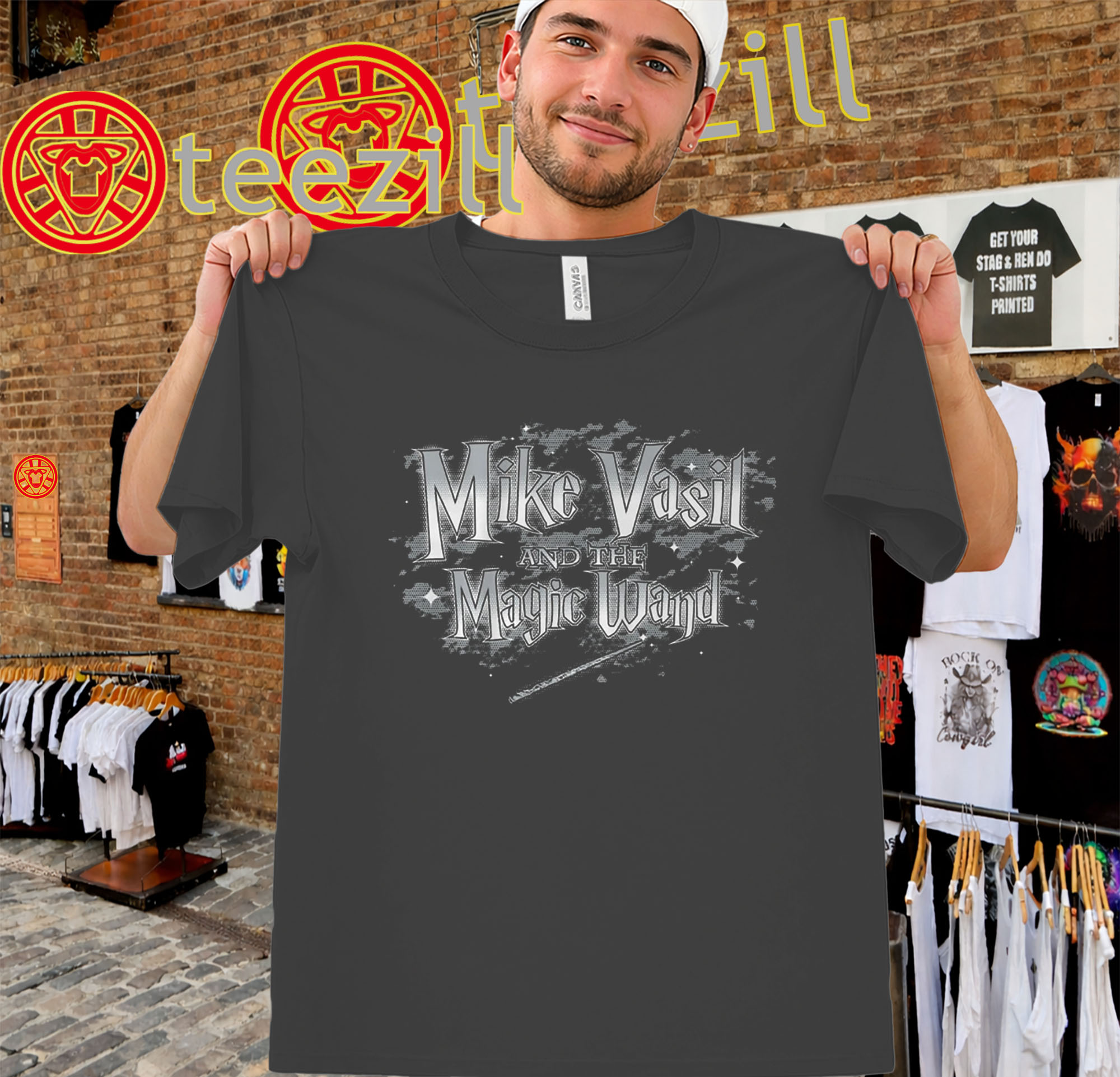 Mike Vasil Magic Wand Shirt - Baseball Wizard Fan Tee