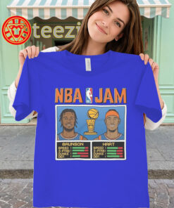 NBA Jam Knicks Shirt - Brunson Hart Basketball Tee