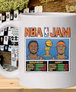 NBA Jam Knicks Shirt - Brunson Hart Basketball mug