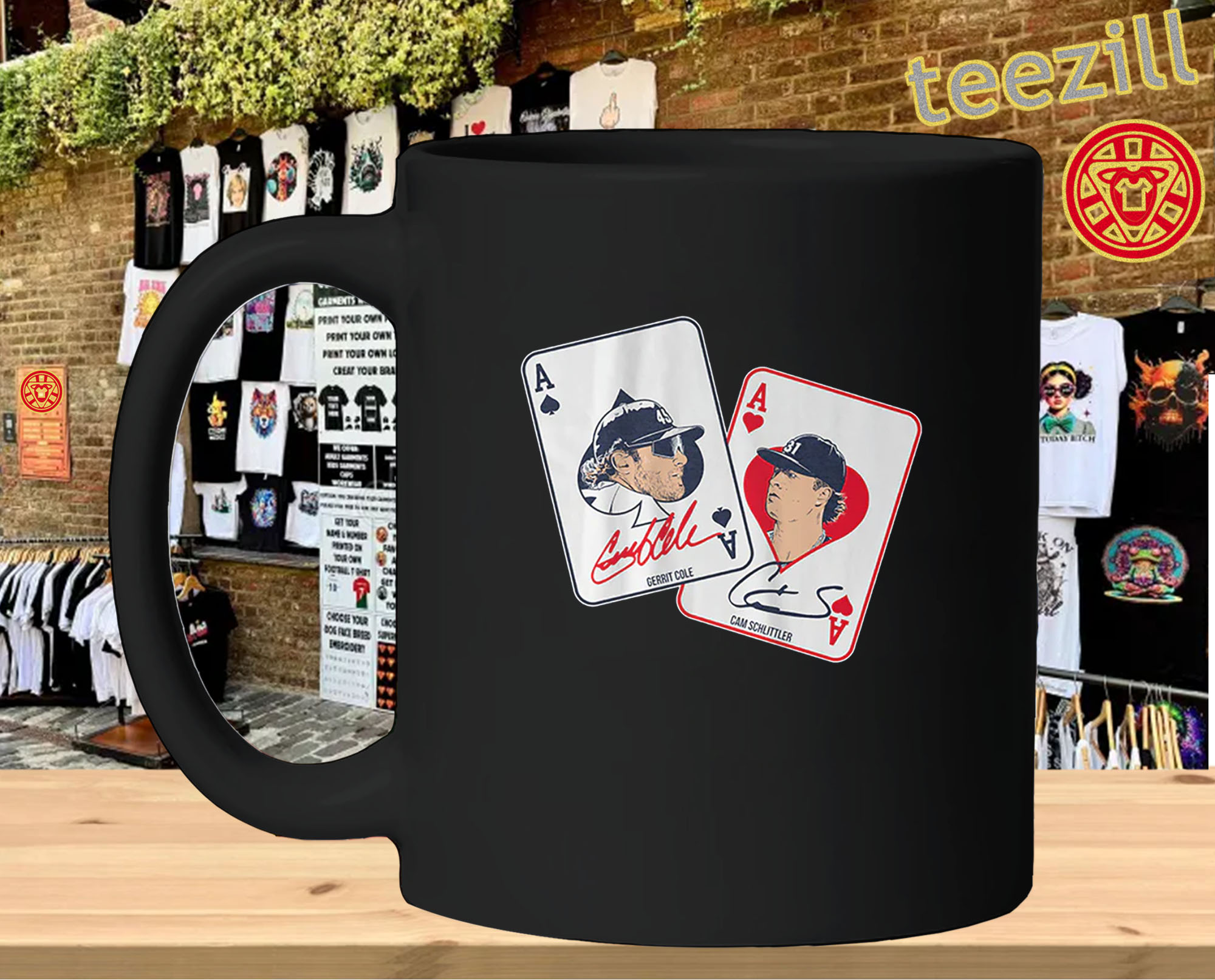NY Baseball Gerrit Cole & Cam Schlittler - Pocket Aces-mug