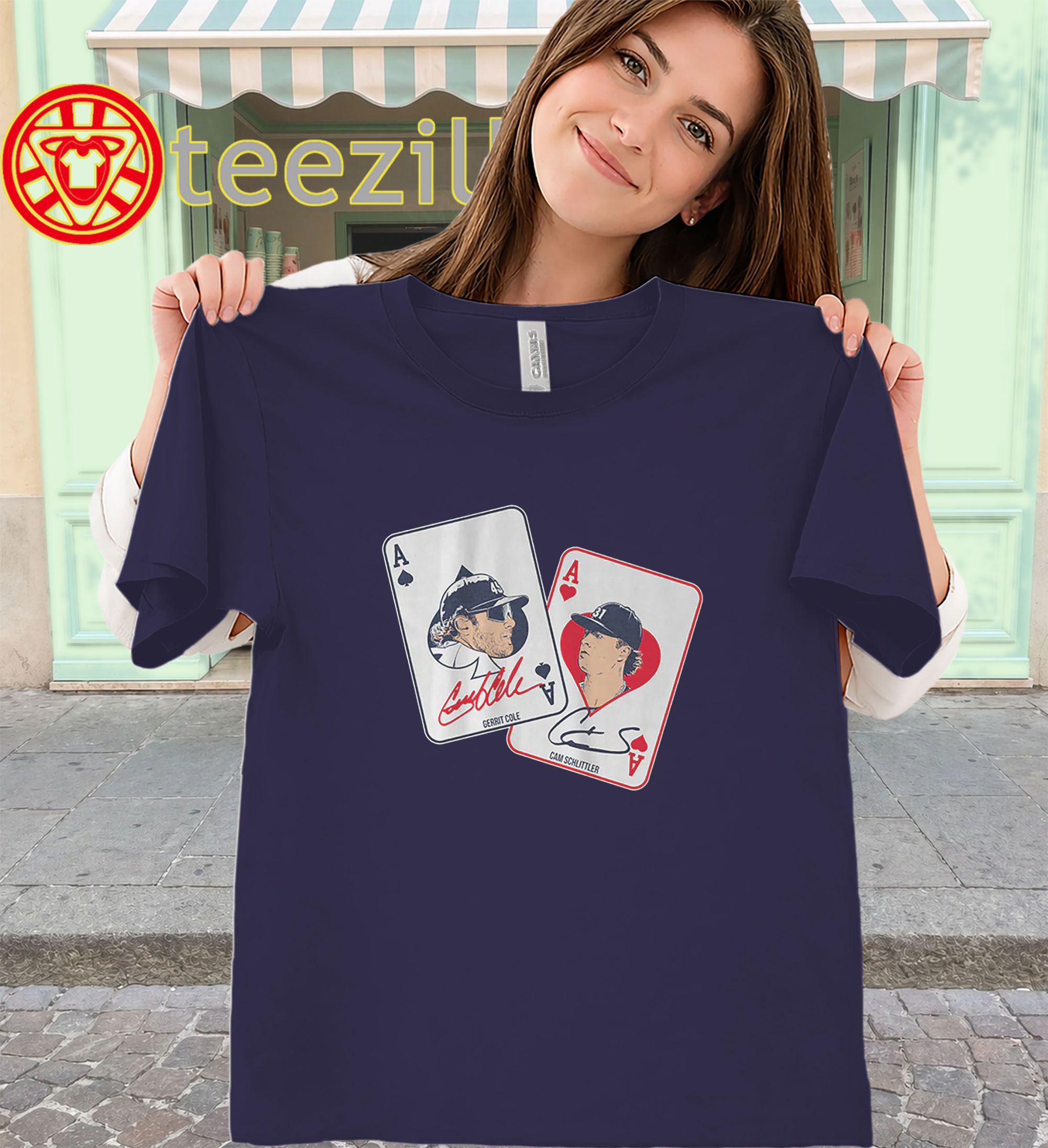 NY Baseball Gerrit Cole & Cam Schlittler Shirt – Pocket Aces classic