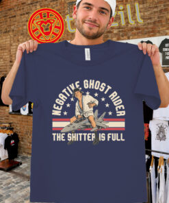 Negative Ghost Rider Shirt - The Shitter Is Full Tee
