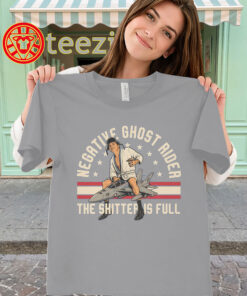 Negative Ghost Rider Shirt - The Shitter Is Full Teeclassic