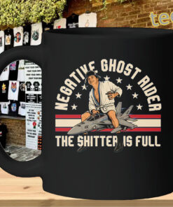 Negative Ghost Rider Shirt - The Shitter Is Full mug