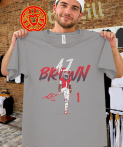 New England A.J. Brown Shirt – Name Number Pose Design