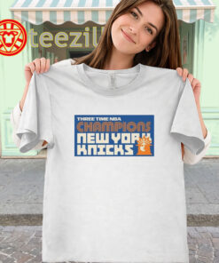 New York Knicks Three Time Champions Shirt - NBA Finals Tee-classic