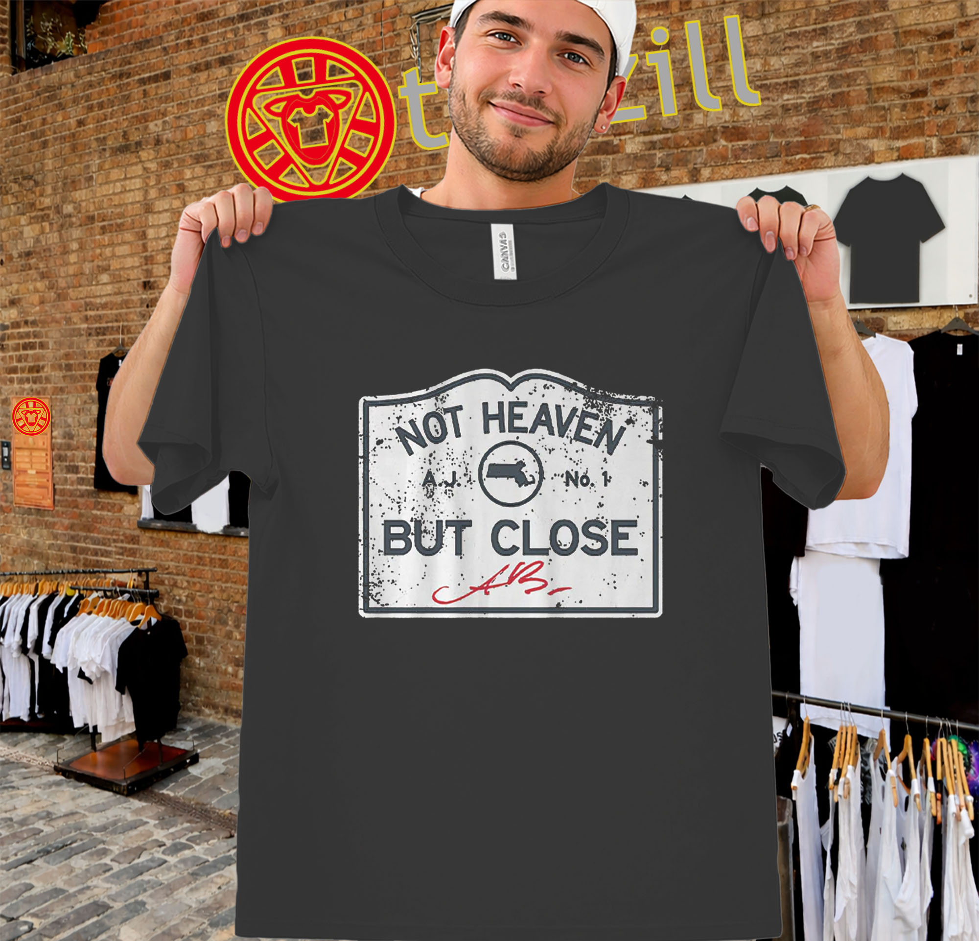 Not Heaven But Close Shirt - A.J. Brown Eagles Quote Football-unisex