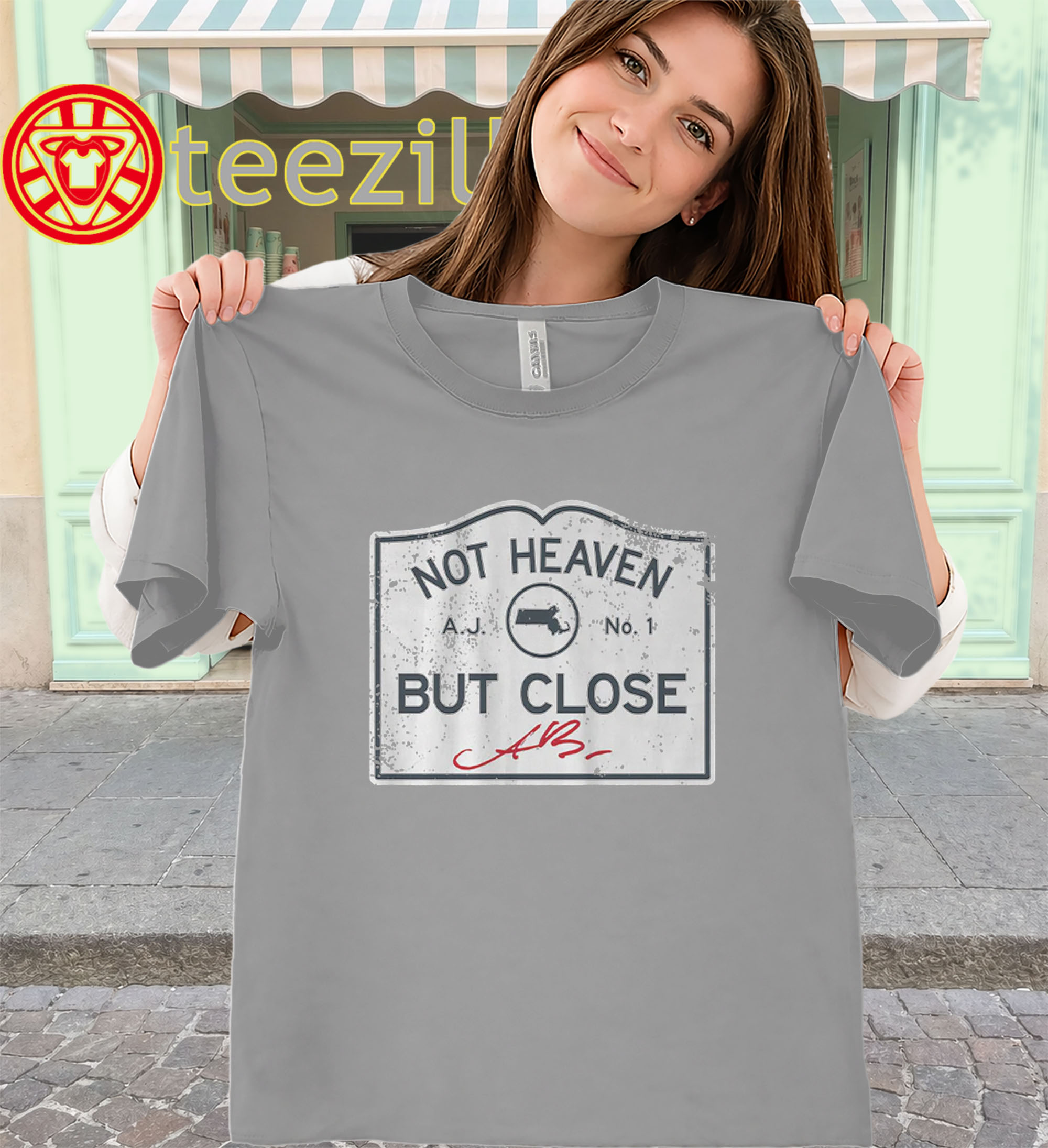 Not Heaven But Close Shirt - A.J. Brown Eagles Quote Football
