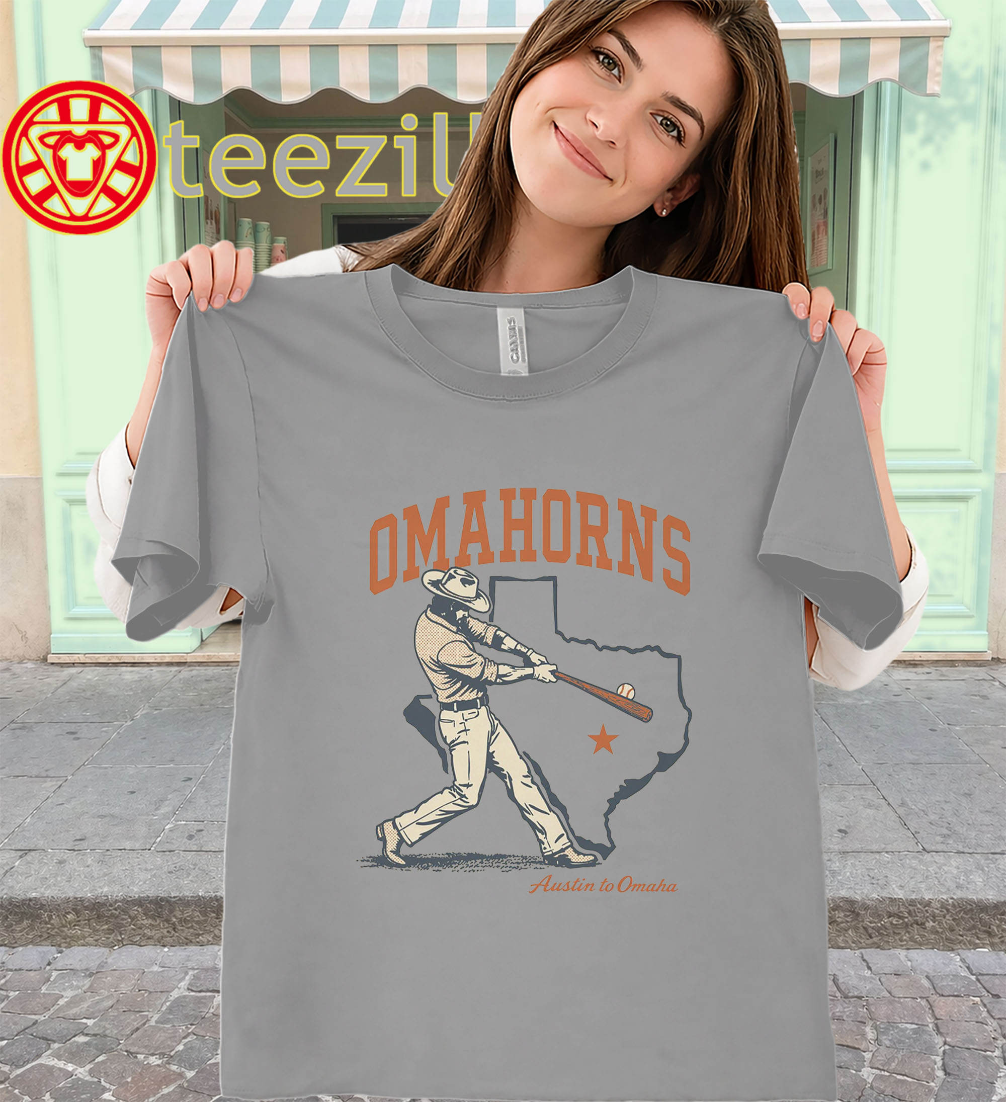 OMAHORNS Shirt - Texas Longhorns Omaha Baseball Tee classic
