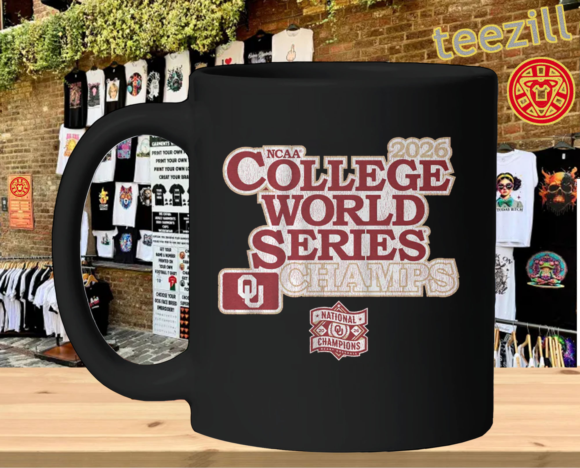 Oklahoma Baseball 2026 College World Series Champions mug