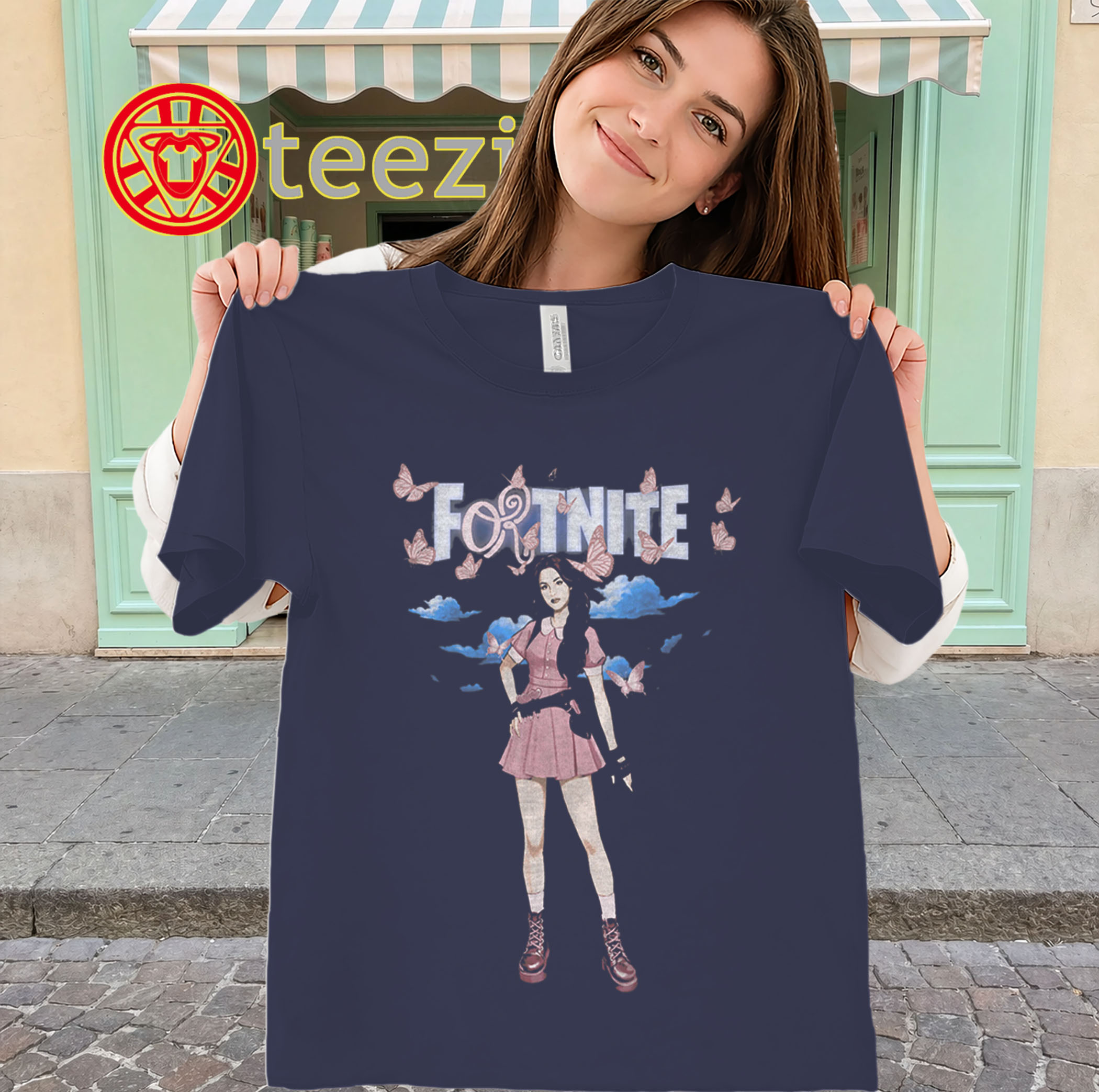 Olivia Rodrigo Fortnite Shirt - Gaming Crossover Fan Tee