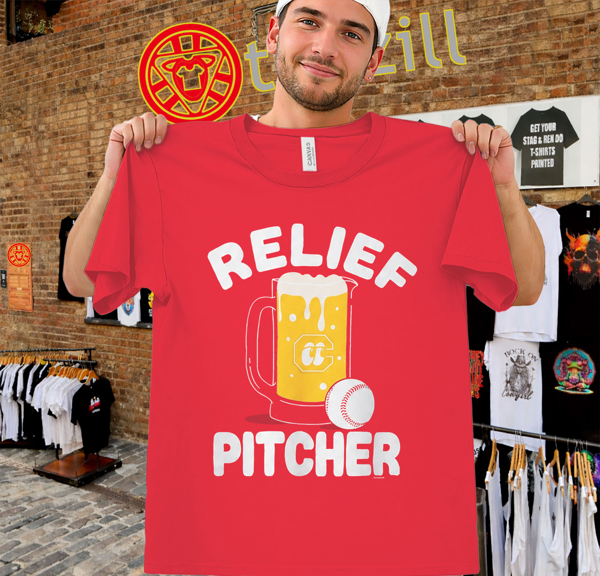Relief Pitcher Shirt – Chattanooga Lookouts Beer Night Baseball Tee