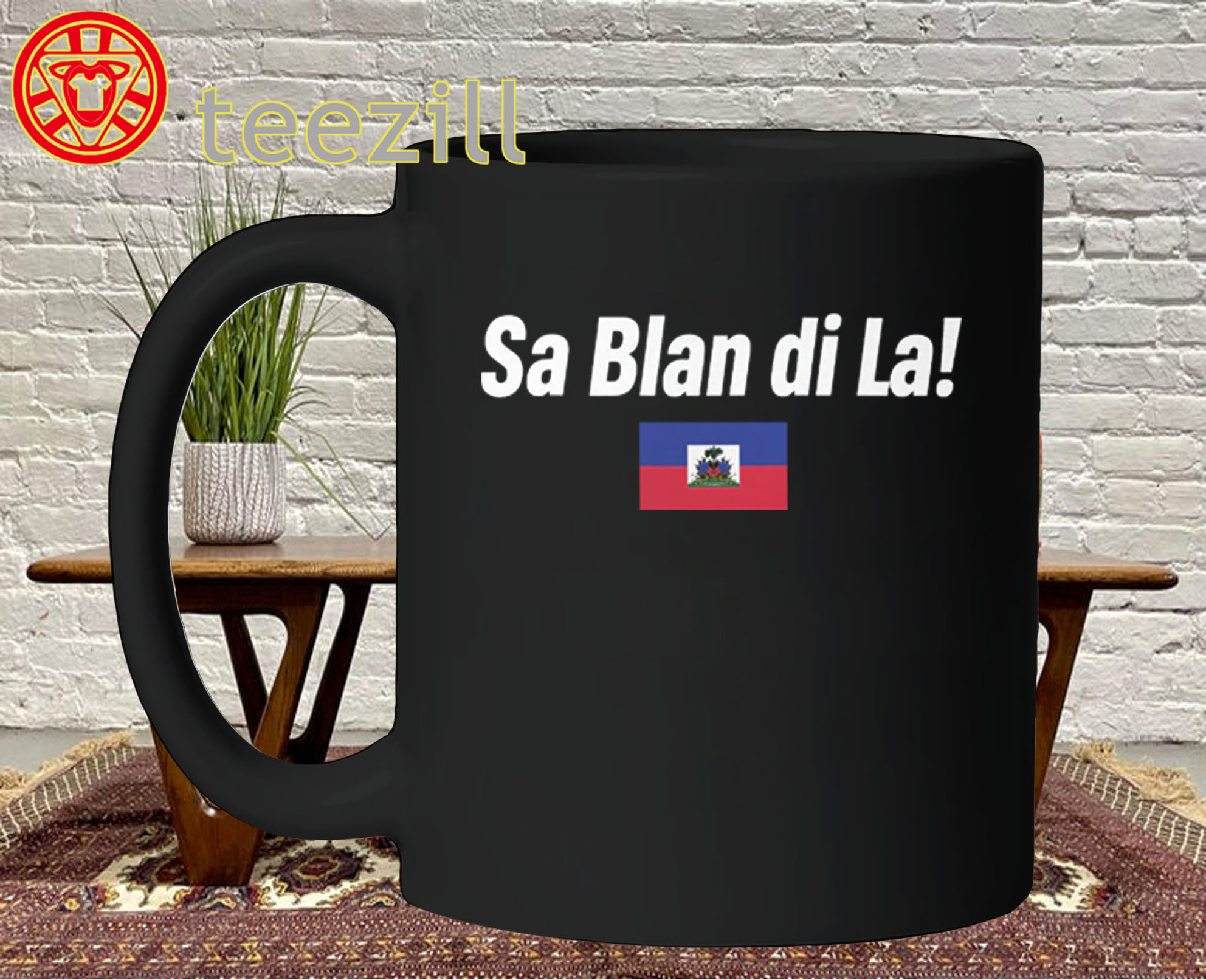 Sa Blan Di La Shirt – Haitian Creole Quote Tee Mug