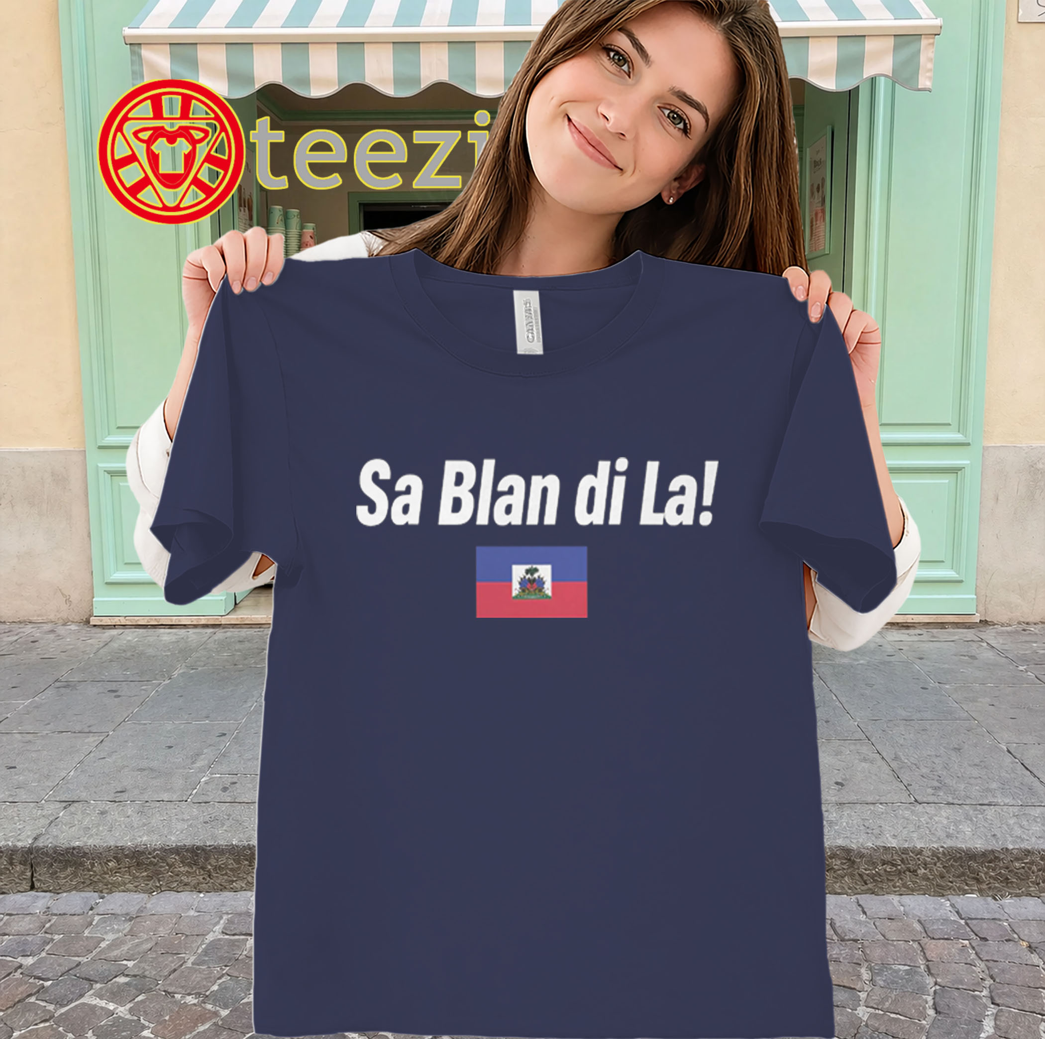 Sa Blan Di La Shirt – Haitian Creole Quote Tee classic