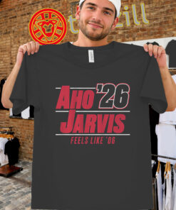 Sebastian Aho & Seth Jarvis Carolina Hockey '26 Campaign Shirt - Fan Gear
