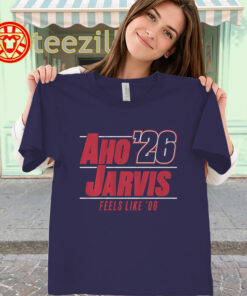 Sebastian Aho & Seth Jarvis Carolina Hockey '26 Campaign Shirt - Fan Gear classic