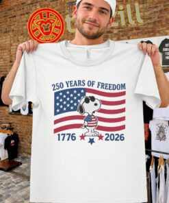 Snoopy America 250 Shirt - 250 Years of Freedom 1776 2026 Tee