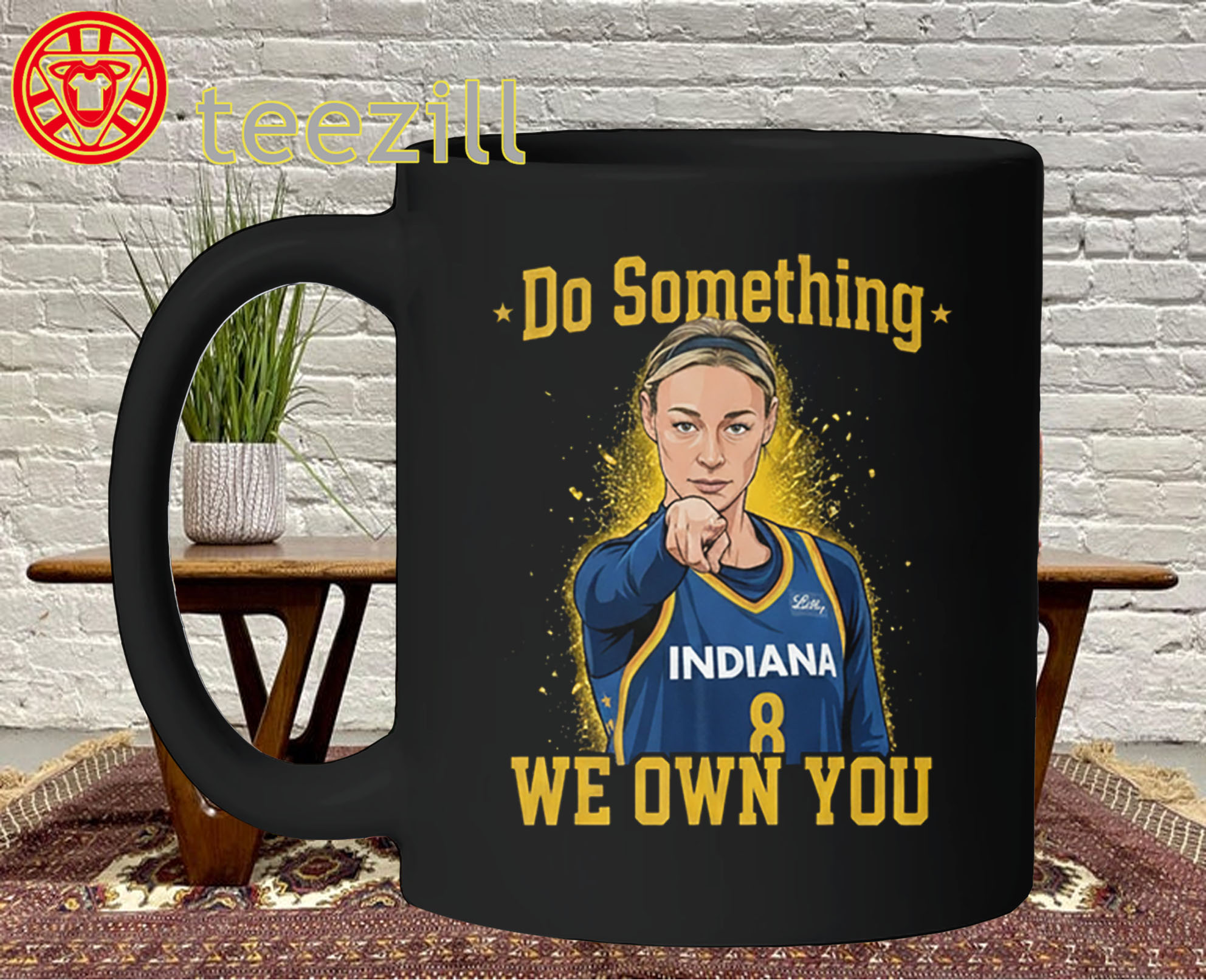 Sophie Cunningham Do Something Shirt – Indiana Basketball Viral Quote Mug