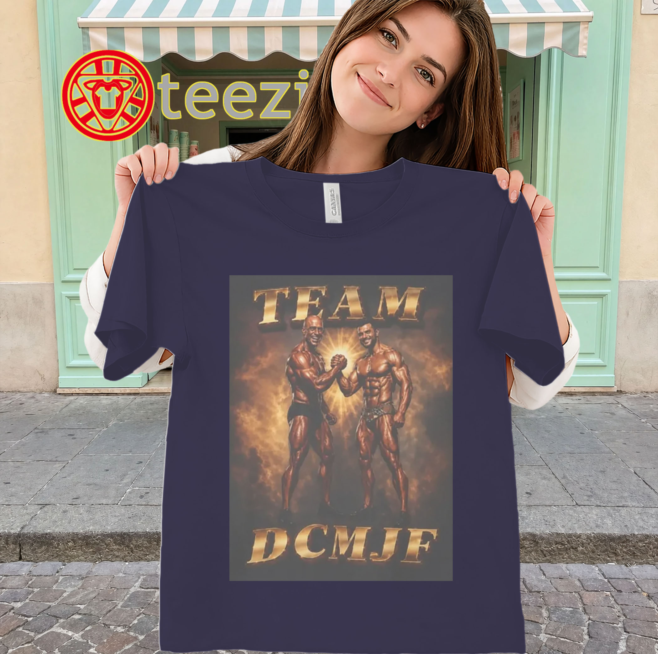 Team DCMJF Shirt - Bodybuilding Gym Fan Tee-classic