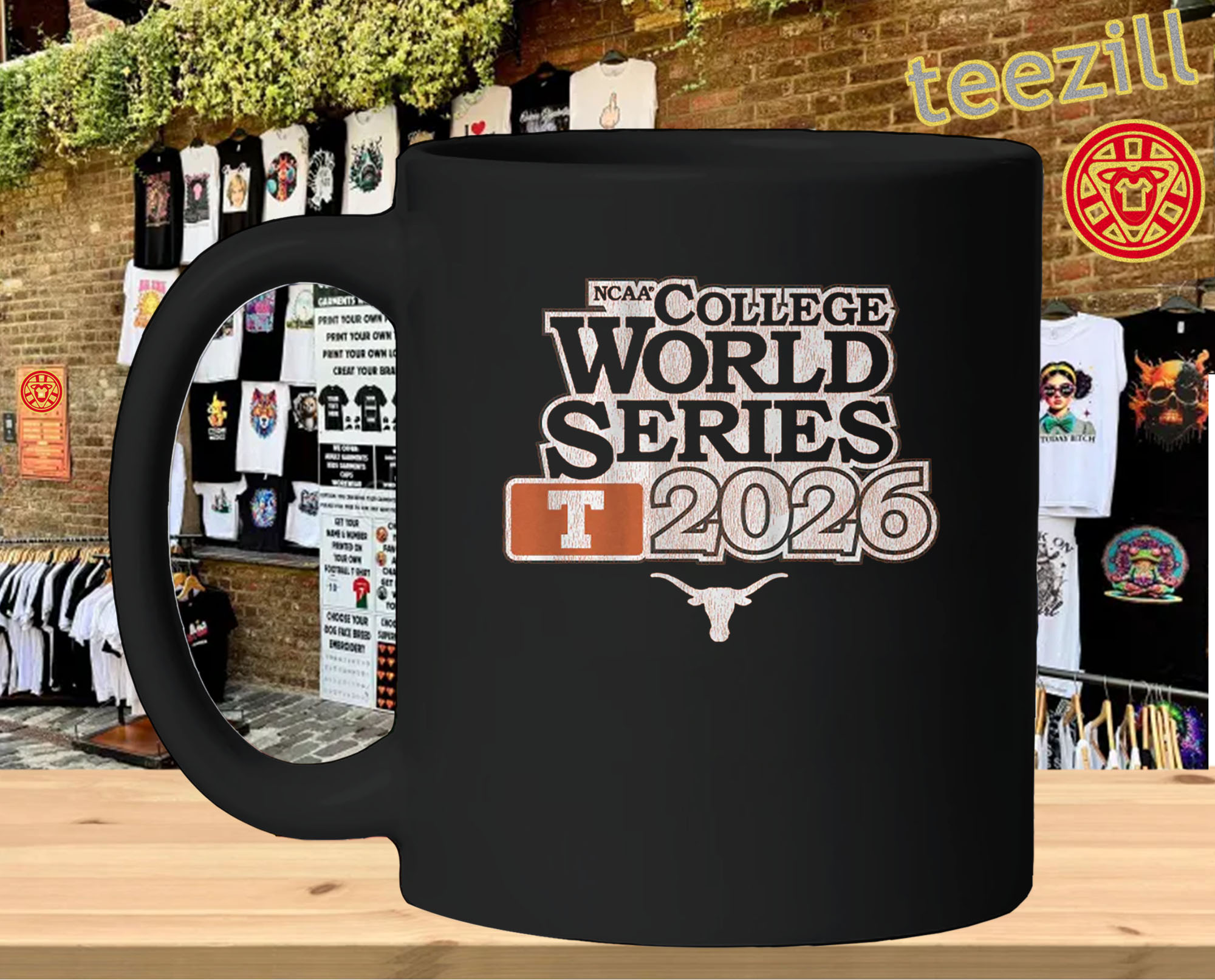 Texas Baseball 2026 College World Series mug