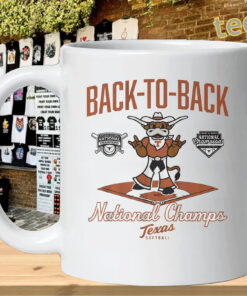 Alternative view of Texas Softball Back-to-Back Champions Shirt – Diamond WCWS