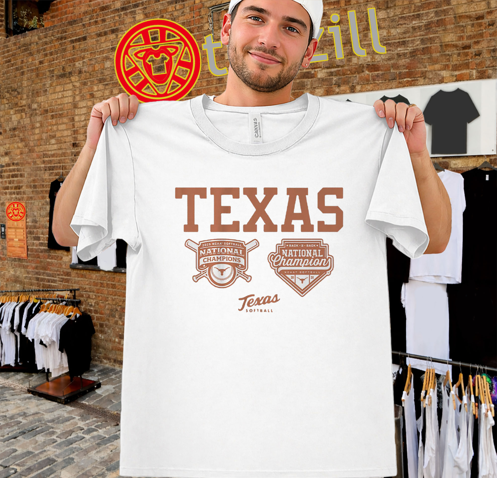 Back-to-Back National Champions Shirt – Texas Softball WCWS 2026