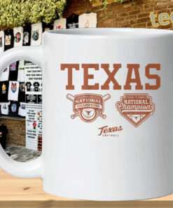 Texas Softball Back-to-Back Champs – WCWS Champions Logos mug