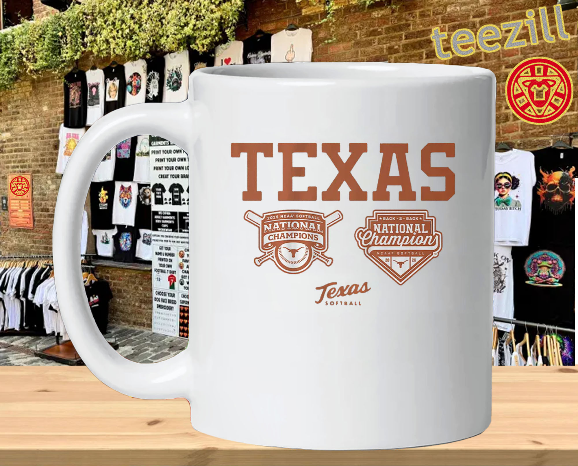 Back-to-Back National Champions Shirt – Texas Softball WCWS 2026