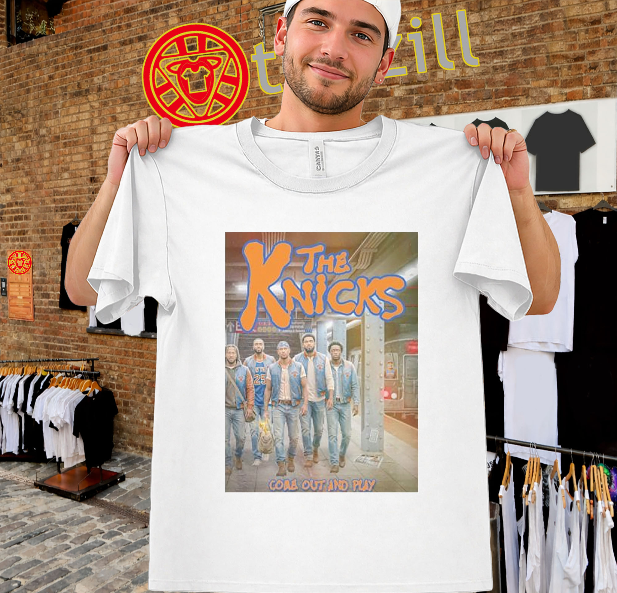 The Knicks Core Out and Play Shirt – NYC Basketball Vintage Poster-unisex