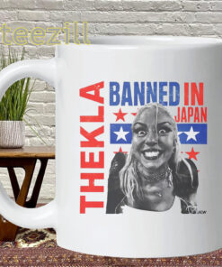 Thekla Banned In Japan Shirt – Wrestling Graphic Apparel Mug