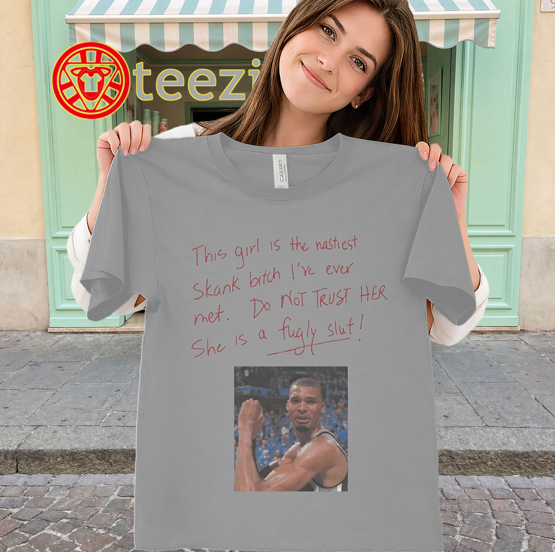 This Girl Is The Nastiest Skank Bitch Shirt-classic