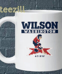 Tom Wilson Shirt - Washington Hockey Fan Pixel Graphic Mug