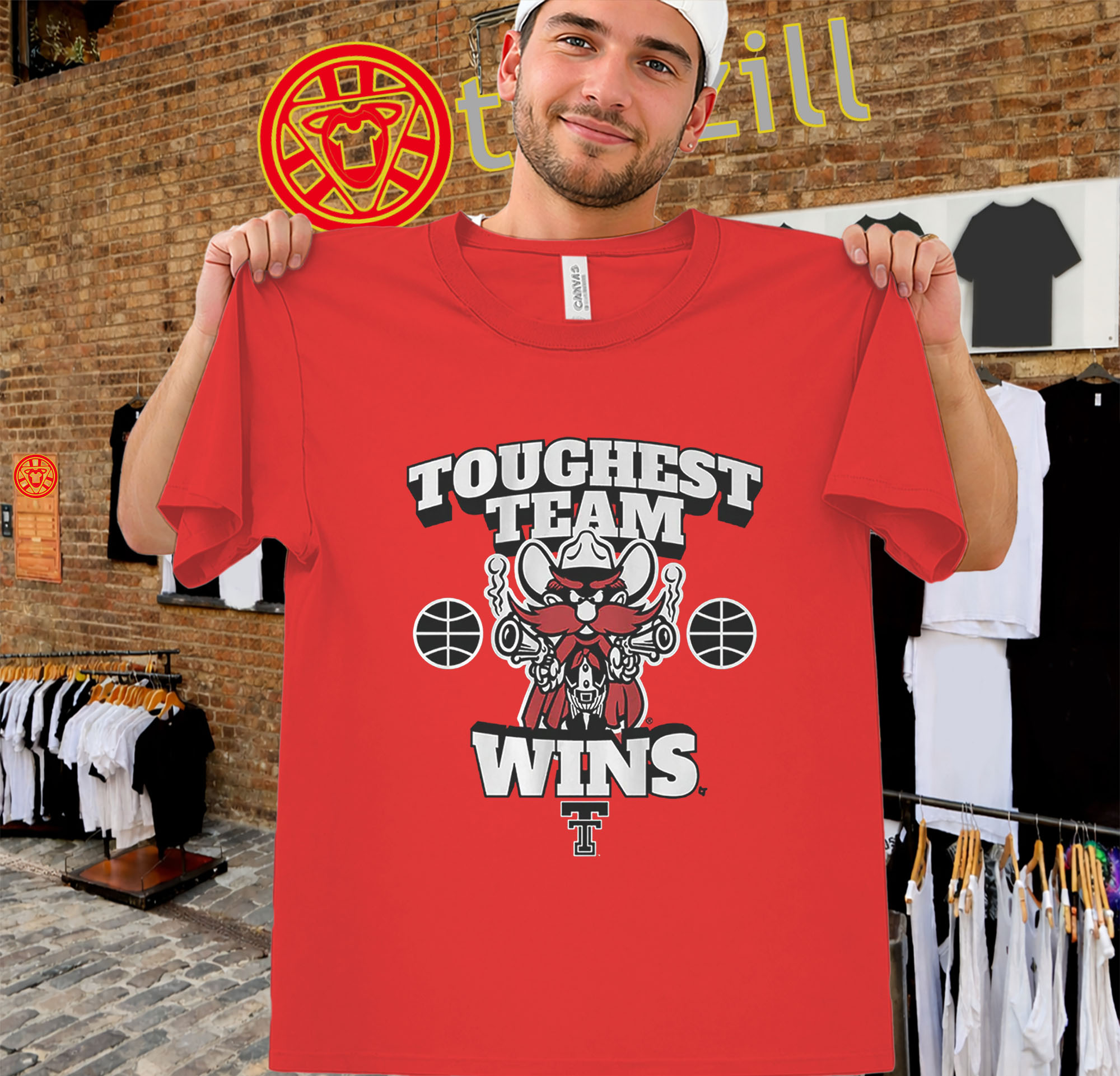 Toughest Team Wins Shirt – Texas Tech Raider Red Basketball Tee