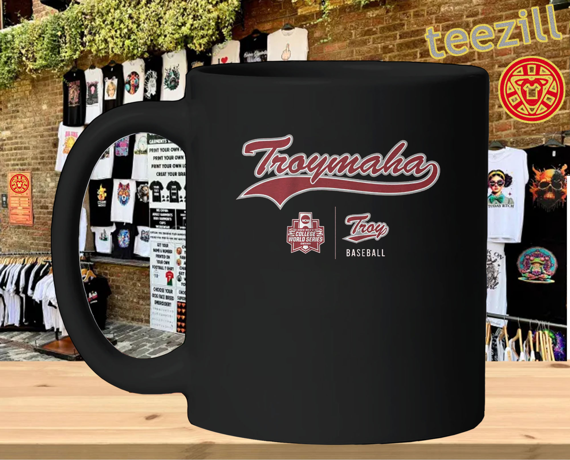 Troy Baseball College World Series mug